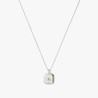 August Birthstone Pendant Necklace