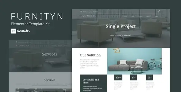 Furnityn – Interior Design Elementor Kit Template
